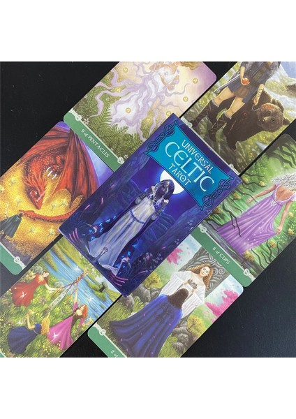 TT19 Stili Kader Kehanet Oracle Tahta Oyunu Tarot Kartları Rehber Kitap ile Evrensel Kelt Tarot Büyücülük Malzemeleri Tarot Güverte Kart Oyunları (Yurt Dışından)