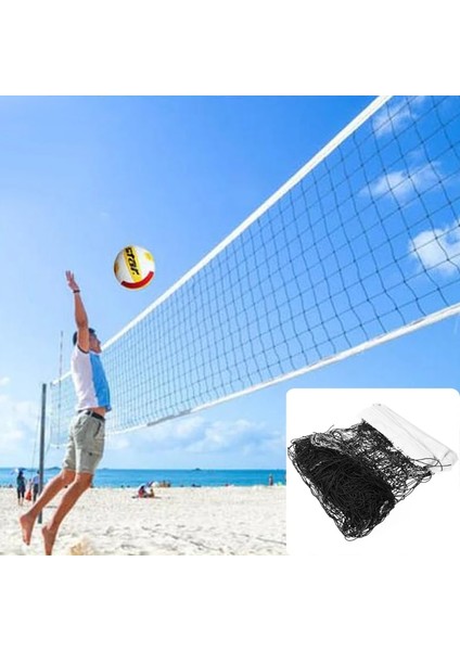 Evrensel Stil 9.5X1M Voleybol Filesi Polietilen Malzeme Plaj Voleybolu Filesi (Yurt Dışından)
