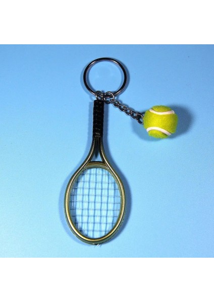 No.1 Tarzı Mini Metal Tenis Raketi El Yapımı Hatıra Sevimli Tenis Raket Topu Anahtarlık Anahtarlık Spor Zinciri Araba Bisiklet Anahtarlığı Yenilik Hediye Sıcak (Yurt Dışından) fırsatları