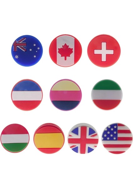 Isviçre Tarzı 5x Amortisör Bayrak Tequash Racketball Raket Dize Titreşim Sönümleyici (Yurt Dışından) fiyatları