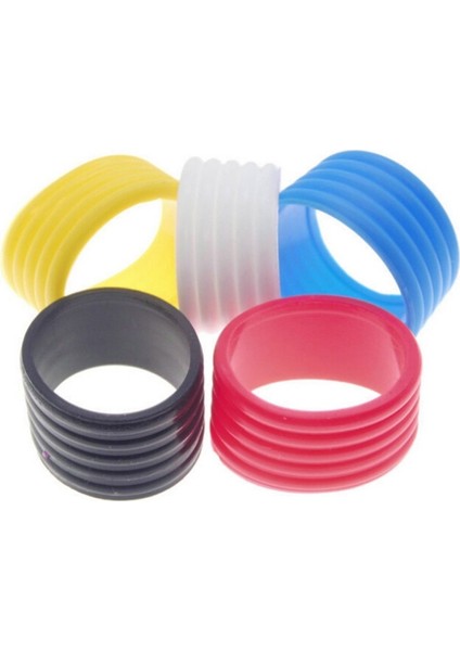 Siyah Stil 5 Adet Badminton Raket Kolu Kavrama Halkası, Tenis Raketi Sabitleme Halkası, Raket Bandı Overgrip Koruyucu (Yurt Dışından) fırsatları