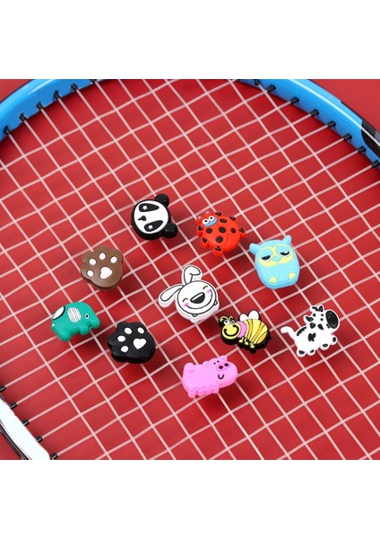 No.4 Tarzı 1 Adet Tenis Raketi Amortisör Silikon Dayanıklı Karikatür Hayvan Tekirt Titreşim Sönümleyiciler Tenis Aksesuarları (Yurt Dışından) fırsatları