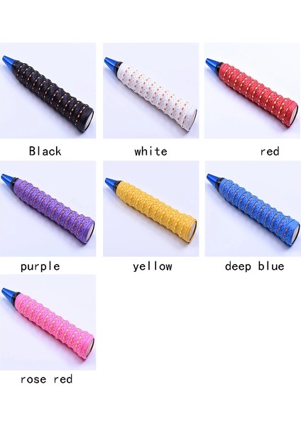 Siyah Stil Renkli Çok Amaçlı Spor Delikli Profesyonel Kaymaz Badminton Aksesuarları Nefes Alabilir Pu Kavrama Bandı (Yurt Dışından) indirimleri