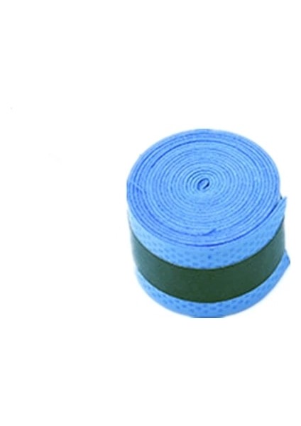 Mavi Stil Telap Kauçuk Badminton Raket Tutma Kolu Kauçuk Kaymaz Raket Tutma Kolu ile Ter Emici Sarma Bandı (Yurt Dışından)
