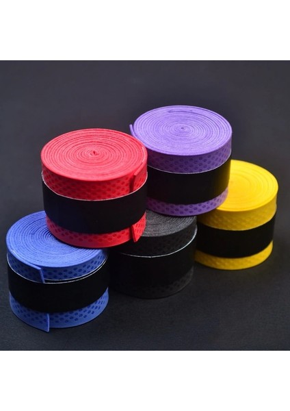Mavi Stil Telap Kauçuk Badminton Raket Tutma Kolu Kauçuk Kaymaz Raket Tutma Kolu ile Ter Emici Sarma Bandı (Yurt Dışından) fiyatları