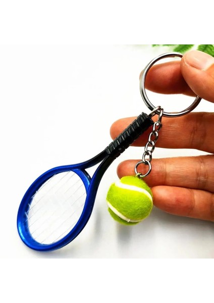 Kahverengi Tarzı Simülasyon Mini Tenis Raketi Topu Anahtarlık Kolye Çanta Anahtarlık Aksesuarları Erkek Kadın Anahtarlık Biblo Araba Anahtarlık Takı (Yurt Dışından) fiyatları