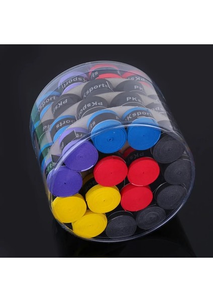 60 Adet Tarzı Lot Evrensel Ter Bandı Kaymaz Overgrip Bant Oltalar Badminton Kavrama Sapan Tenis Dambıl Ter Emilen Bantlar (Yurt Dışından) fırsatları