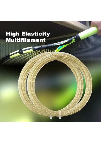 Floresan Sarı Tarzı High Elasticity Multifilament Tennis Rackets String Line For Training (Yurt Dışından) fiyatları