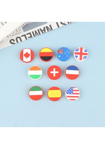 A5 Stili Yüksek Li Licone Ulusal Bayrak Tenis Raketi Amortisör Titreşim Sönümleyicileri (Yurt Dışından) indirimleri