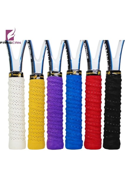 Siyah Stil Fangcan Fangcan Delikli Tenis Tutma Bandı Badminton Squash Paddle Raket Için Kaymaz Ter Bandı Overgrip (Yurt Dışından) fiyatları