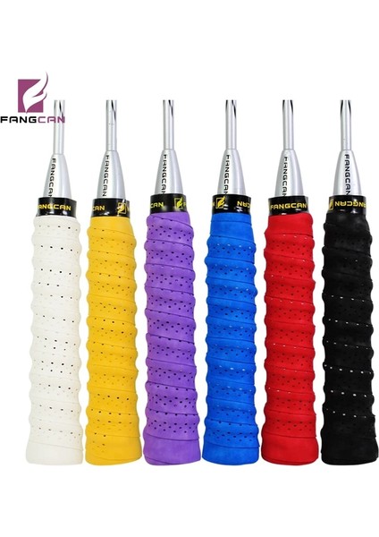 Siyah Stil Fangcan Fangcan Delikli Tenis Tutma Bandı Badminton Squash Paddle Raket Için Kaymaz Ter Bandı Overgrip (Yurt Dışından) modelleri