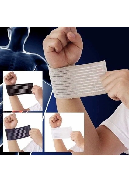 Renk Stili 1 Adet Spor Salonu Elastik Spor Bilekliği Fitness Eğitim Destek Bilekliği, Karpal Tüpü Sarmak Için Kullanılan, Pamuktan Yapılmış (Yurt Dışından) fiyatları