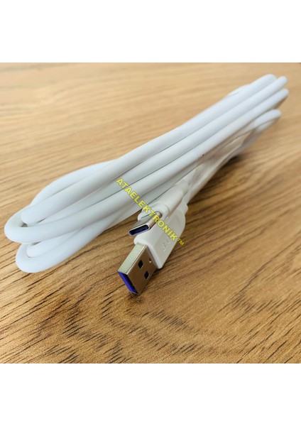 2 Metre 3 Amper Type-C Fast Hızlı Şarj ve Data Kablosu Type C Xiaomi Lg Sony Samsung Oppo Gm Uyumlu Beyaz modelleri