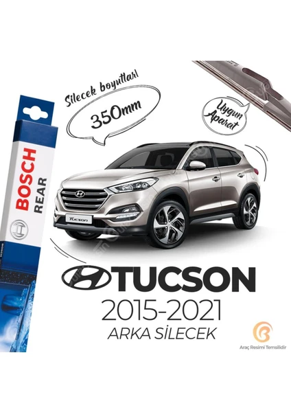 Hyundai Tucson Arka Silecek (2015-2021) Rear H352