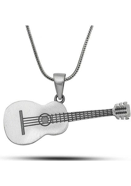 ​Gümüş Gitar Kolye