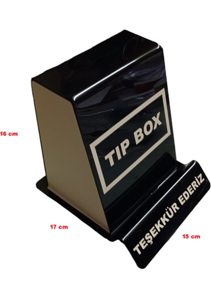 Siyah-Bejtip Box Bahşiş Kutusu