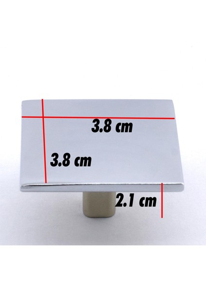 Mobilya Prizma Kulp Mutfak Dolabı Çekmece Dolap Kulpları Kapak Kulpu Kulbu Metal Krom Tek Vidalı indirimleri