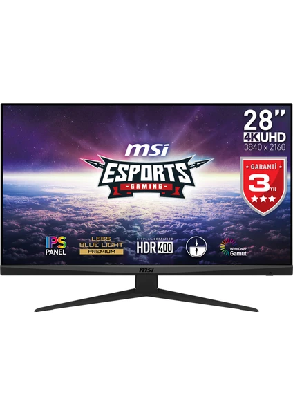 27.9" G281UV 3840x2160 (UHD) FLAT IPS 60HZ FREESYNC  GAMING MONITOR