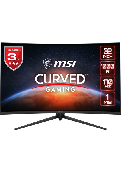 31.5" G321CQP E2 2560x1440 (WQHD) 16:9 CURVE 1000R VA 170HZ 1MS ADAPTIVE-SYNC GAMING MONITOR