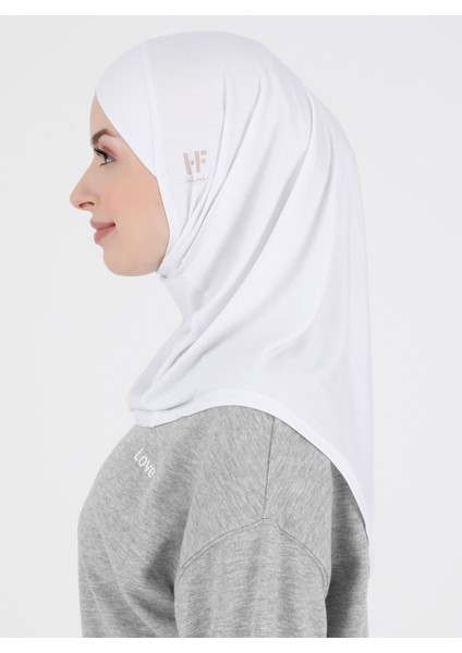 Düz Logo Hijab Hf - Premium Spor Günlük Başörtüsü Hazır Konforlu Tesettür Hijab Bone fiyatları