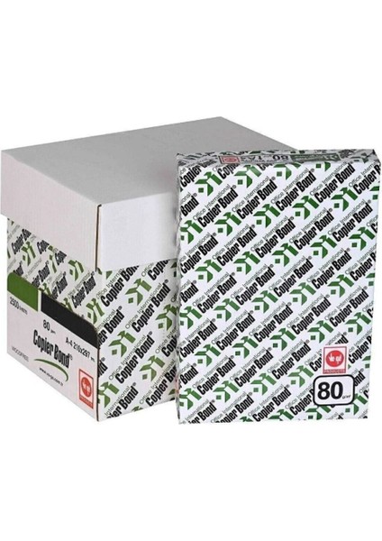 Copier Bond Fotokopi Kağıdı A4 2500 Lü 5 Paket 80 gr