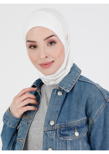 Düz Logo Hijab Hf - Premium Spor Günlük Başörtüsü Hazır Konforlu Tesettür Hijab Bone fırsatları