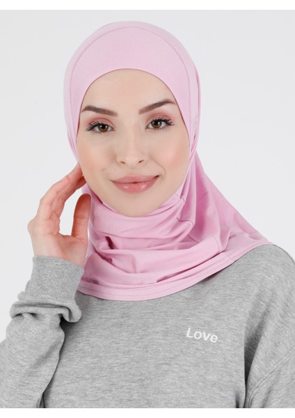 Düz Logo Hijab Hf - Premium Spor Günlük Başörtüsü Hazır Konforlu Tesettür Hijab Bone