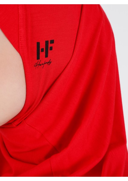 Düz Logo Hijab Hf - Premium Spor Günlük Başörtüsü Hazır Konforlu Tesettür Hijab Bone fırsatları