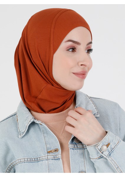 Düz Logo Hijab Hf - Premium Spor Günlük Başörtüsü Hazır Konforlu Tesettür Hijab Bone fiyatları