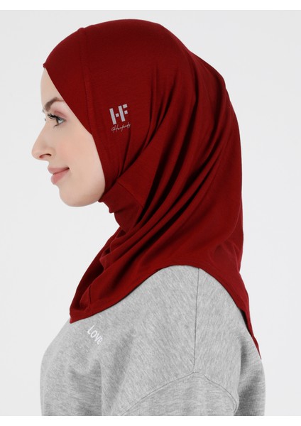 Düz Logo Hijab Hf - Premium Spor Günlük Başörtüsü Hazır Konforlu Tesettür Hijab Bone fiyatları