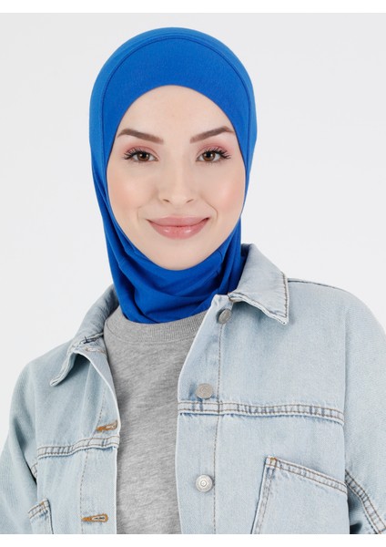 Düz Logo Hijab Hf - Premium Spor Günlük Başörtüsü Hazır Konforlu Tesettür Hijab Bone fırsatları