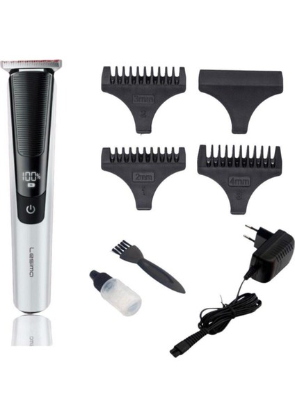 Professional Prince Serisi Sakal Tıraş Makinesi Ense Düzeltme 1-2-3 mm Tarak Dijital Ekran modelleri