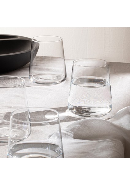 Arletta Su Bardağı Seti 380 ml 4'lü Set Transparan