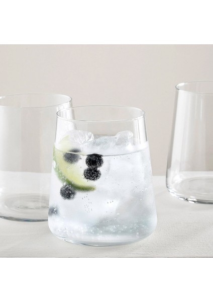 Arletta Su Bardağı Seti 380 ml 4'lü Set Transparan