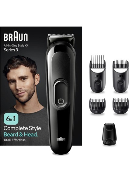 Series 3 MGK3420 Hepsi Bir Arada Şekillendirme Seti, 6’sı 1 Erkek Bakım Kiti