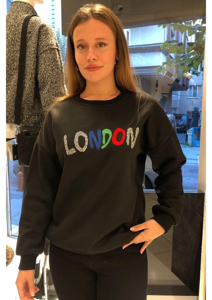 Taş Baskılı Sweatshirt