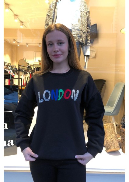 Taş Baskılı Sweatshirt
