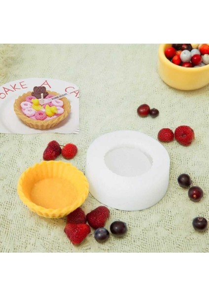 Tart Tabanı Silikon Mum Kalıbı