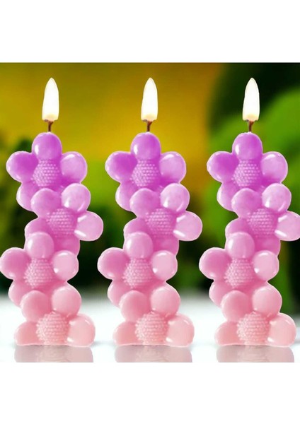 Yığma Papatya Silikon Mum Kalıbı