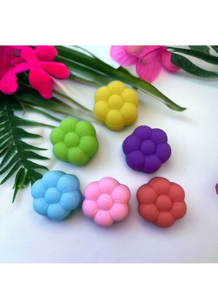 Puffy Çiçek Mum Silikon Kalıbı