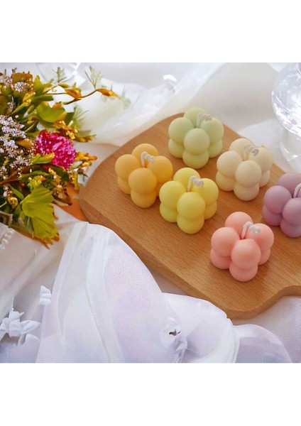 Mini Bubble Silikon Mum Kalıbı