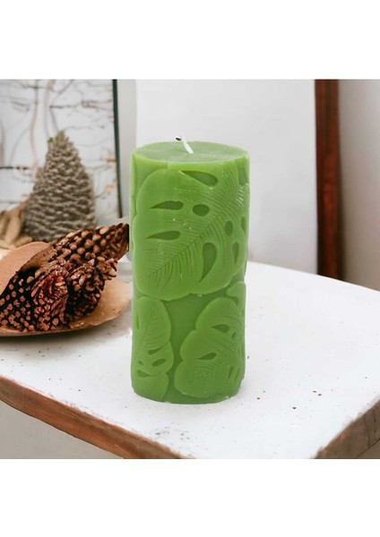 Tropikal Anome Yaprağı Silikon Mum Kalıbı
