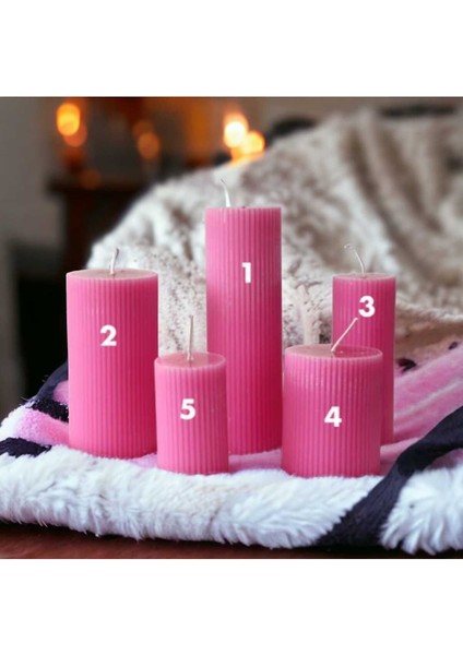 Silindir Mum Silikon Kalıbı No:5