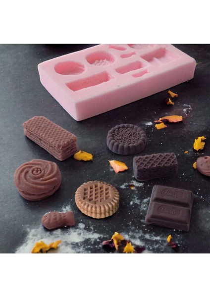 Çok Çeşitli Bisküvi Silikon Kalıbı