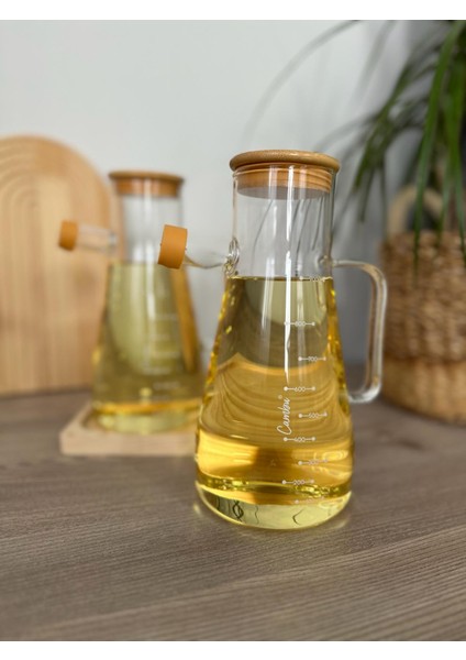 Bambu Kapaklı Vakumlu Standlı 900 ml Borosilikat Cam Yağlık Sütlük Sosluk 3'lü Set modelleri
