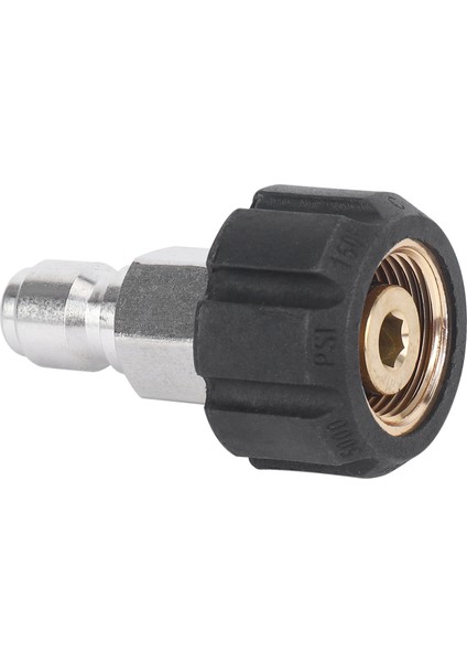 Basınçlı Yıkama Makinesi Büküm Bağlantılı M22 14MM x 3/8 Inç Hızlı Bağlantı Kesme Fişi Yüksek Basınç B Bağlantısı Hızlı Bağlantı Nipeli, 5000 Psı, TWIS281 (Yurt Dışından)