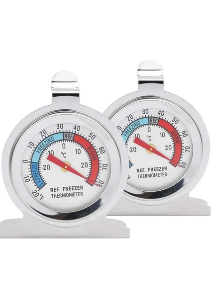 Gümüş Tarzı Paslanmaz Çelik Mini Buzdolabı Termometre Sıcaklık Sensörü Yüksek Doğruluk Buzdolabı Dondurucu -30 Ila 30C Ev Mutfak Için (Yurt Dışından)