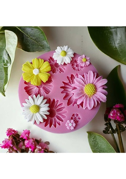 Mini Papatyalar Silikon Kalıp Seti