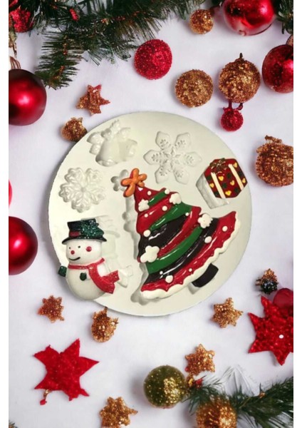 Noel Figürleri Silikon Mum Kalıbı No: 1