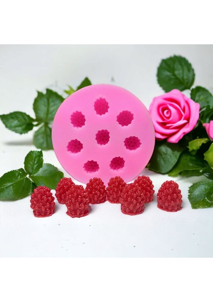 3D Böğürtlen 8'li Silikon Kalıp Seti